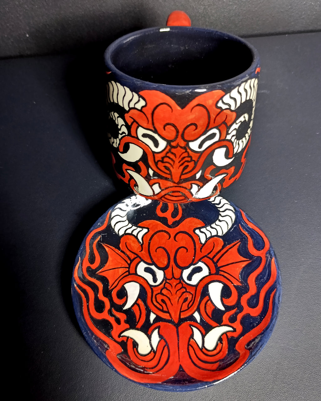 Devil Cup & Saucer Set